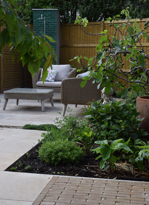 View through to garden